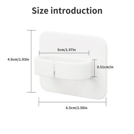 

MATHOWAL 2pcs Ring Hook Punch-free Self-adhesive Storage Hook Small Object Hanging Plastic Hooks Bathroom Spray Bottle Storage Ring Rack