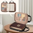 thumbnail image 4 of Padded Bible Book Bag with Adjustable Crossbody Strap, Multiple Pockets for Storage of Books, Tablet, Stationery, Perfect for Church, Travel, Gifts ,Black, 4 of 6