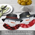 thumbnail image 6 of CounterArt Snowman Shaped Reversible Tabletop Placemat Set of 4 Made in the USA, 6 of 8