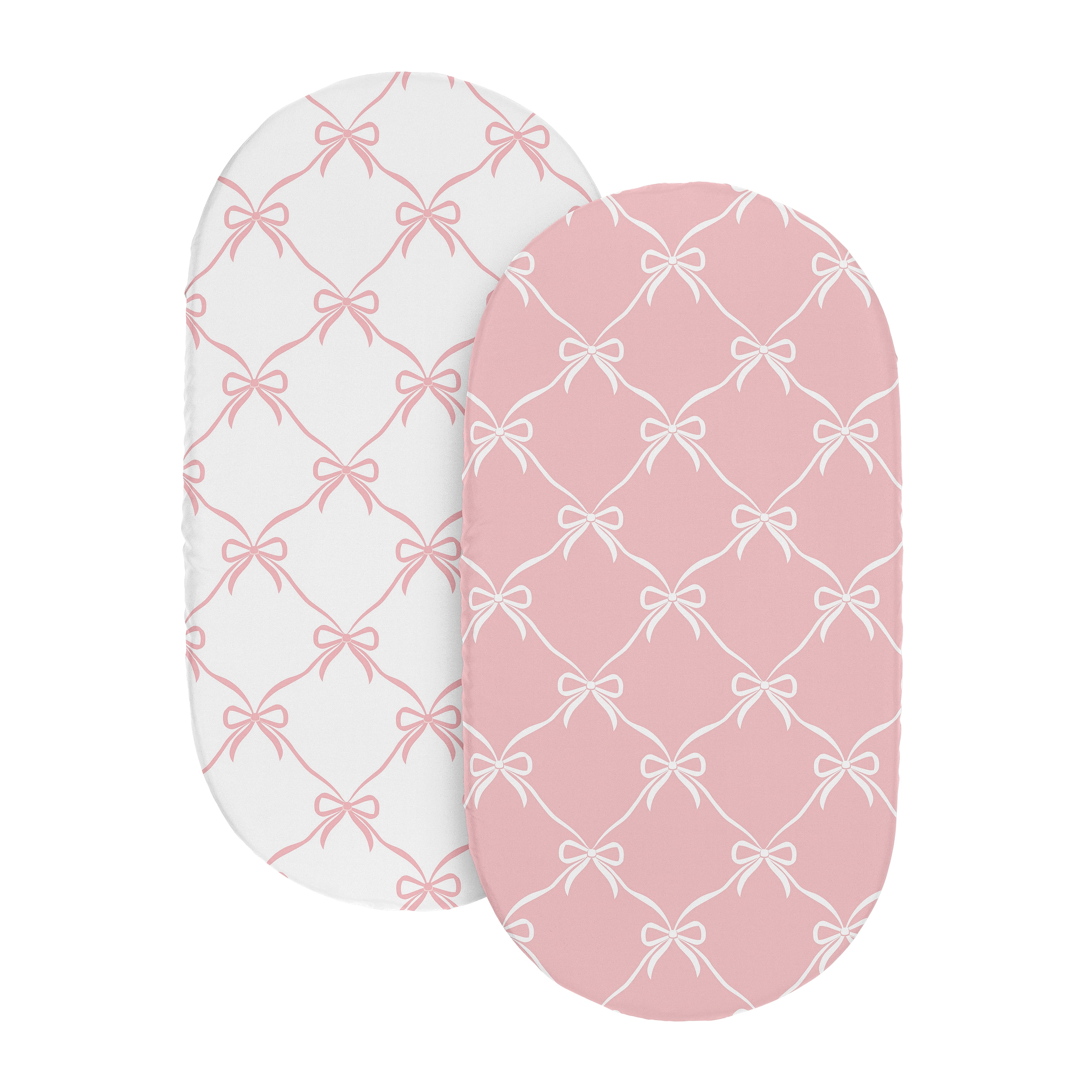 Sweet Jojo Designs Ballerina and Ballet Bows Girl Baby Bassinet Fitted Sheets Set 2 Piece