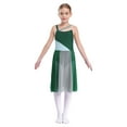 thumbnail image 1 of Choomomo Robe de Danse Lyrique Sans Manches pour Filles, Justaucorps de Ballet Moderne Contemporain, Costume de Danse Vert Foncé 12, 1 of 7