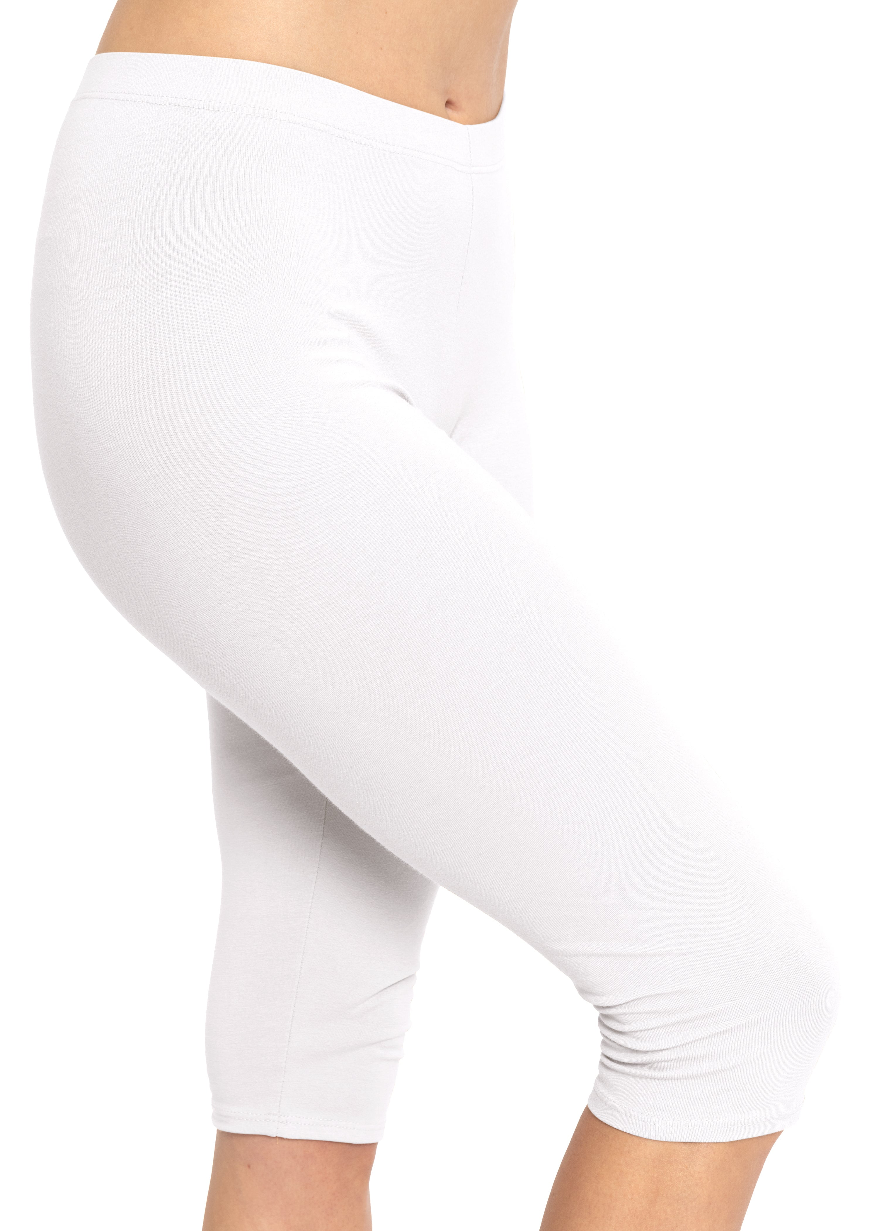 Stretch Is Comfort Women's Knee-Length Leggings| Cotton Spandex | Size  Xsmall-Large - Walmart.com
