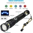 thumbnail image 3 of Torch Power Display Long Range P70 Telescopic Zoom Night Rider Light USB Rechargeable Power Flashlight (Style 3), 3 of 4