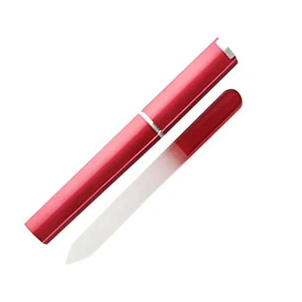 Limas de uñas de doble cara de vidrio colorido, tira profesional transparente degradado de cristal pulido, suministros de herramientas de manicura DIY, 1 Uds.