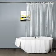 Debonair Waterproof PEVA Bathroom Shower Curtain Liner With Weighted Bottom - 72 x 72 ,Clear