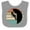 Heather and White, variant on Inktastic Rock Climbing Mountain Climber Silhouette Boys or Girls Baby Bib