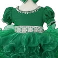 thumbnail image 2 of Jenniferwu G589E Infant Toddler Baby Newborn Little Girl's Pageant Party Birthday Dress 18-24Months Green, 2 of 7