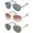 3 Pairs Gunmetal, Gold Green & Brown, variant on IG9525-GM&GD.GN&BR-3PK