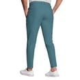 thumbnail image 5 of OOOUM Stretch Golf Pants for Men High Waisted Straight Leg Dress pants with Pockets Slim Fit Casual Work pants Dark Green XL, 5 of 6