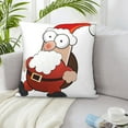 thumbnail image 6 of ZICANCN Decorative Throw Pillow Covers , Santa Claus Couch Sofa Decorative Knit Pillow Covers for Living Room Farmhouse 26"x26", 6 of 8