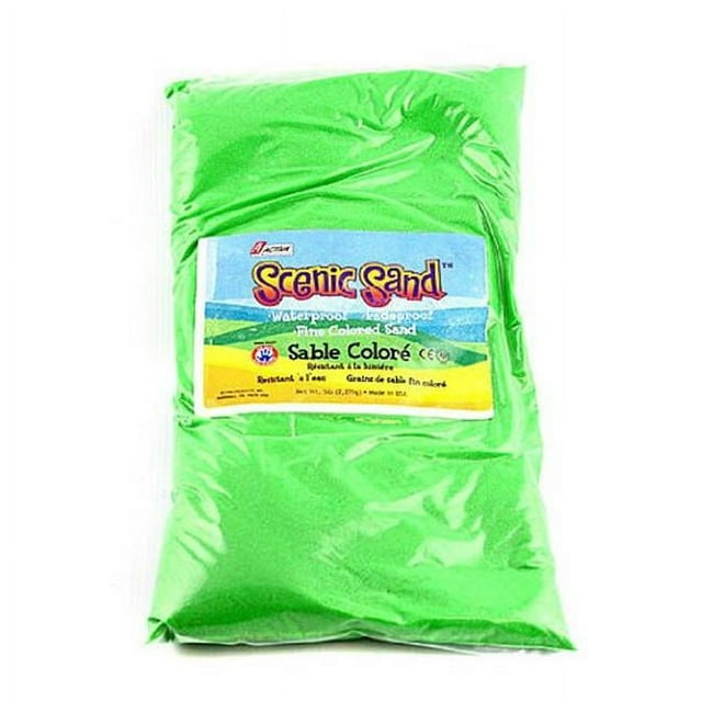 4557 Sable Pittoresque Activa Sac de 5 Lb de Sable Coloré, Vert Pâle