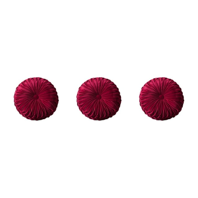 Decodeary Ajouter une Touche d'Élégance Coussin Décoratif Coussin Simple Coussin Oreiller Coussin Rouge Vin 38CM 3ensemble