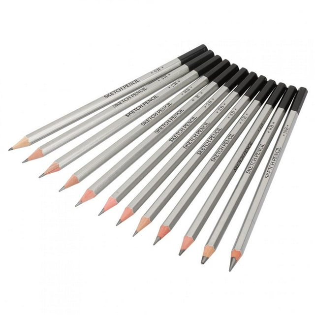 Graphite Pencil,12PCS Wooden Handle Graphite Drawing Pencil Sketch Pencil Industry-Leading Standards