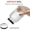 thumbnail image 4 of 32 Ounce Clear Plastic Mason Jars With Screw On Lid, Reusable Empty Jars for Food Storage, Round BPA Free Containers for Sealing, Dry Food, Snacks, Candies, Breakage-proof, (Black - 12 Pack), 4 of 7