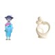 thumbnail image 1 of Estatua de resina, figura de Kabuki asiático, juguete, kimono japonés, muñeca geisha, adorno abstracto, colección artística para amantes, escultura de, 1 of 8