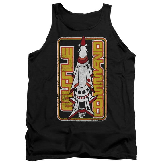 Atari Missile Adult Tank Top Black