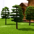 thumbnail image 3 of Modelo arquitectónico de árbol, paisajes forestales, árboles, paisaje verde, brillo labial para niños, mesa de arena, 20 piezas, 3 of 6