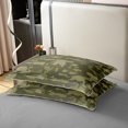 thumbnail image 4 of Erosebridal Housse de Couette Camouflage Rétro 100 % Coton Taille Très Grand, Vert Armée Housse de Couette 100 % Coton Très Grand, Décor Camouflage Militaire, Réversible 3 Pcs (Sans Couette), 4 of 8