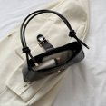 thumbnail image 2 of Bolso de hombro para mujer Bolsos Moda Brillante PU Sólido Bolsos para axilas (Negro) Ehuebsd Para Estrenar, 2 of 9