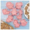 thumbnail image 3 of Bewildely 8 piezas de moldes de repujado de galletas con forma de animales de dibujos animados, moldes de placas de prensa de Fondant de Type2 NO2, 3 of 6