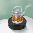 thumbnail image 3 of Miumaeov 700W 110V Electric Mini Stove Portable Hot Plate for Boiling Water, Making Tea and Coffee, Adjustable Power Black/White, 3 of 22