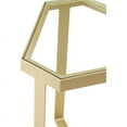 thumbnail image 3 of Connexion Decor Darton Metal and Tempered Glass End Table in Brass, 3 of 4