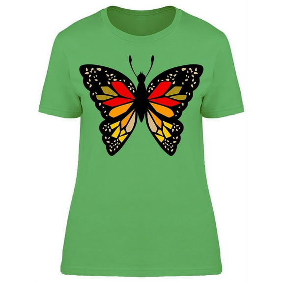Butterfly Graphic Art T-Shirt Women -Image by Shutterstock, Female Medium