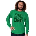 thumbnail image 6 of Father's Day World's Greatest Dad Men's Long Sleeve Tee T Shirt Brisco Brands 3X, 6 of 7