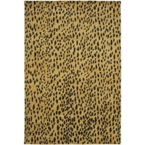 SAFAVIEH Soho Ardi Dotted Wool Area Rug, Beige/Brown, 8' x 8' Square