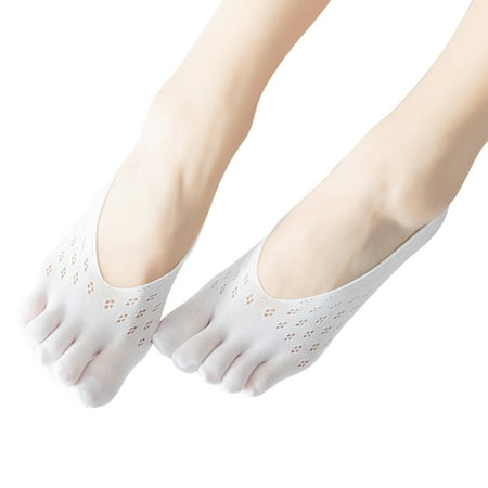 

Trarodic Women Toe Socks Thin Low Cut Full Five Finger No Show Liner Socks