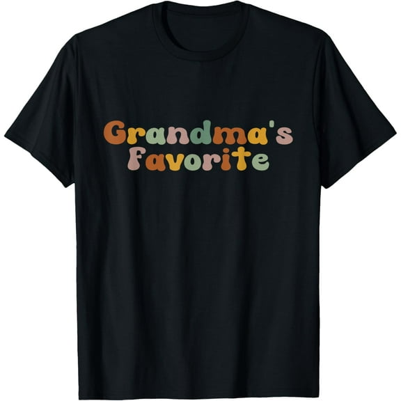 Retro Grandma's Favorite Family Grandson Mens T-Shirt