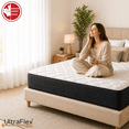 thumbnail image 1 of UltraFlex® BALANCE Natural Latex Double 11" Hybrid Mattress- Medium Firm, Natural Latex & HD Pocket Coil, Breathable Quilted Top, Motion Isolation & Pressure Relief- Made in Canada., 1 of 10