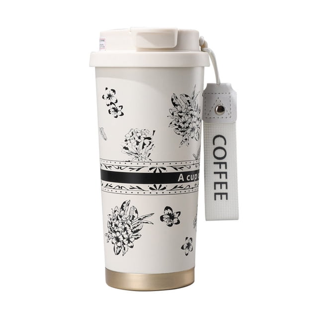 Taza de viaje aislada de acero inoxidable de 18 oz: ¡a prueba de fugas, portátil y versátil!