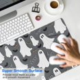 thumbnail image 4 of Long Mouse Pads for Desk,Ghostly Boo Halloween Pattern Desk Mats on Top Of Desks, Desk Mouse Pad Extra Large with 3mm Non-Slip Base and Stitched Edge for Gaming,Office,Work,Home 31.5"x11.8", 4 of 6