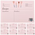 thumbnail image 4 of 50 Uds. De papeles de recetas para el hogar, hojas de recetas prácticas, tarjetas de notas de comida compactas, accesorio de recetas, 4 of 7