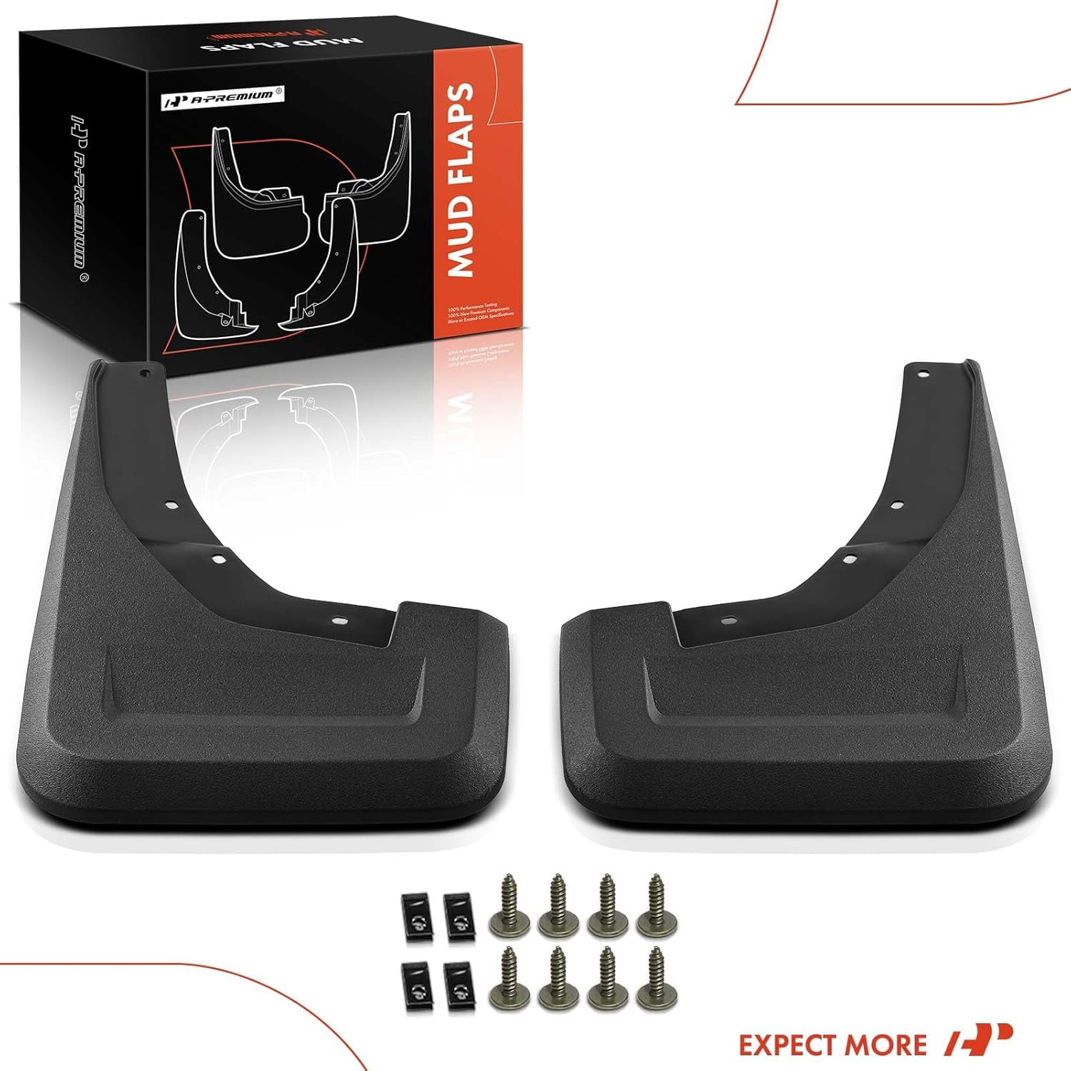 A-Premium Set of 2PCS Mud Flaps Splash Guards Mudflaps Mudguards with Hardware Kits Compatible with Ram 1500 TRX 2021 2022 2023, Rear (Driver and Passenger Side)