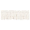 thumbnail image 1 of VHC Brands Simple Life 16 x 72 In Ruffled Valance Accent Curtain, White, 1 of 5