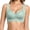 Green, variant on Women Wirefree Lace Vest Style Bra, Seamless Fixed Cup Breathable Everyday Push Up Comfort Lounge Bra Blue XXXXL