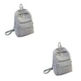 thumbnail image 2 of relayinert Cloth Lightweight And Practical Shoulder Bag For Everyday Practical Gifts Spacious School Backpack LightGray 2Set, 2 of 6