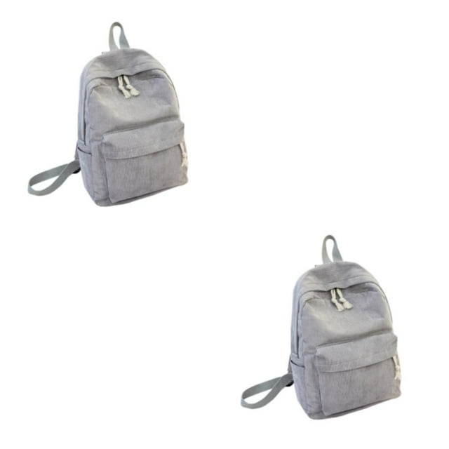 Maytalsory Sac à Dos Spacieux pour l'École et le Voyage Durable et à la Mode Robuste Gris Pâle 2 Ensembles