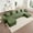 Green, variant on 153'' Oversized Boneless Couch, U-Shaped Modular Sectional Sofa, Upholstered Corduroy Sofa, Double Chaise Lounge, 4 Pillows, 6-Seater Deep Cloud Couches for Living Room, Apartment, Pink