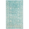 thumbnail image 3 of SAFAVIEH Evoke Ronald Bordered Area Rug, Light Blue/Ivory, 3' x 5', 3 of 11