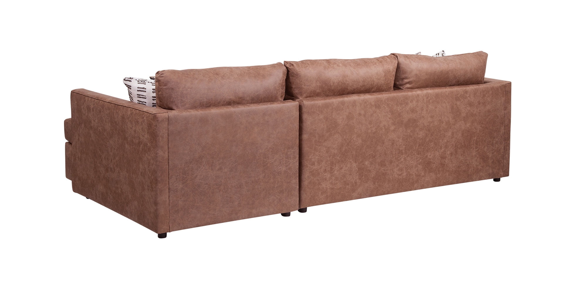 American Furniture Classics Urban Loft Sectional Sofa with Five Pillows