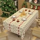 thumbnail image 5 of Mantel navideño, cubierta de tela roja y blanca con tela duradera, suave y cómoda para decoraciones navideñas, fiestas y fotografía, 80 x 120 cm, 5 of 7