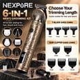 thumbnail image 5 of NEXPURE Beard Trimmer for Men, All-in-One Grooming Kit T-Blade Trimmer, Cordless Hair Clippers, Rechargeable Shaver for Beard, Mustache, Nose, Ear and Body, 5 of 10