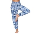thumbnail image 5 of Women Leggings Tummy Control Bloomers Baggy Loose Casual Yoga Pants,Light blue,XL, 5 of 9