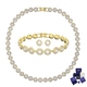 thumbnail image 1 of SET CONJUNTO DORADO ORO COLLAR + PULSERA + ARETES MUJER SWAROVSKI ANGELIC, 1 of 6