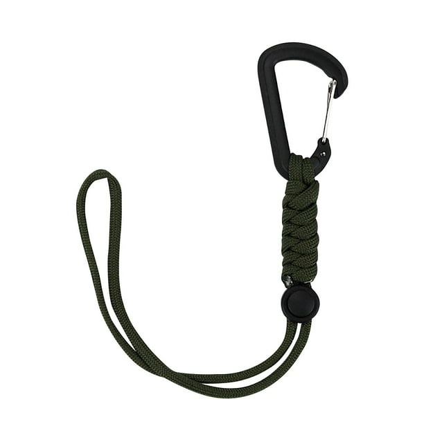 Xihbxyly Llavero con Gancho para Exteriores, Cuerda para Paraguas de Emergencia, Diseño Multifuncional, Material Resistente de 7 Hilos de 4 Mm, Hebilla de Ajuste Flexible, Cuerda para Teléfono Móvil,