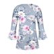 thumbnail image 3 of Camisetas de Cuello en V Mujeres, Impreso 3/4 Manga Blusa Casual Hecha de Cómodo Estante de Imitación para Toda la Temporada de Uso Diario, Camisetas Casuales de Mujer, 3 of 5