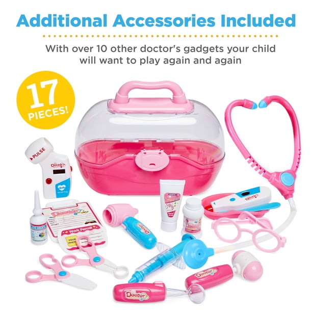 新品、未使用！おトクキットもセットです！ Best Choice Products Play Doctor Kit, Pretend Medical Station Set